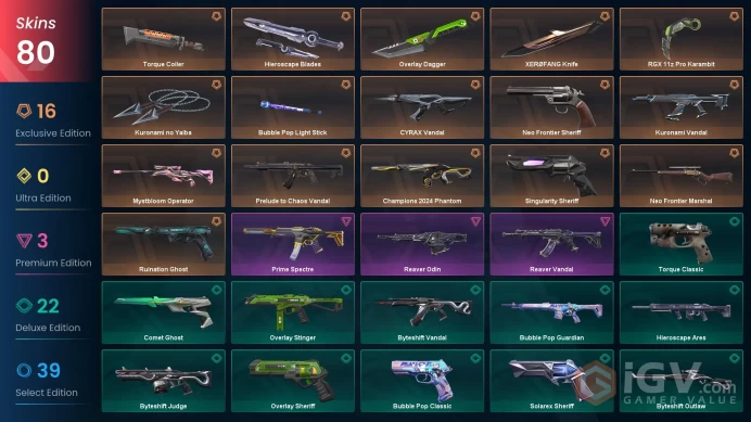EU/TR| Kuronami no Yaiba, RGX 11z Pro Karambit, XERØFANG Knife, Kuronami Vandal, Prelude to Chaos Vandal, Champions 2024 Phantom, Neo Fr.Sheriff