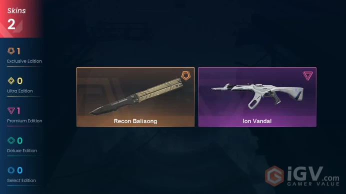 EU Full Access | 2 Skins Recon Balisong + Ion Vandal
