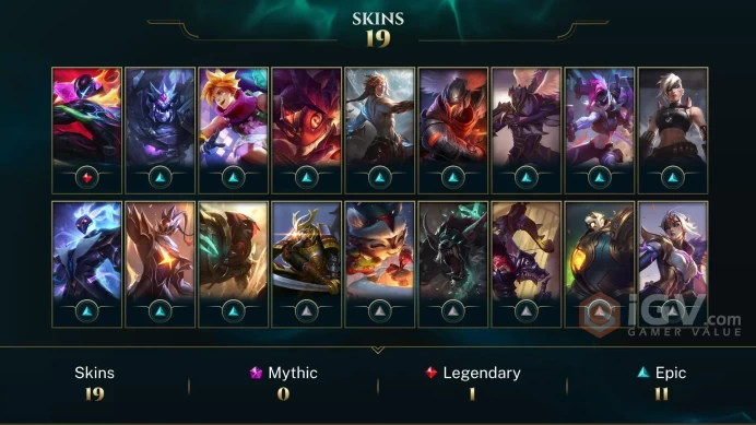 LAN 33 SKINS PLATINUM 4 50 CHAMPIONS 62 LEVEL INSTANT DELIVERY FULL ACCESS F71Hu