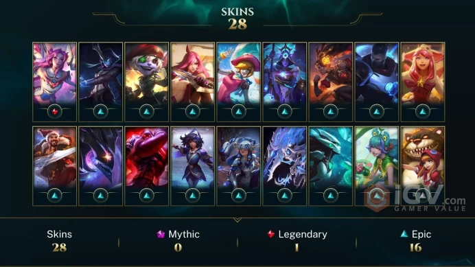 [EUW] S2026 - Platinum 4 -94LP- 16W-17L - +27/-13 LP Gain - Honor 5 - 16K Be - 71Champ - 31Skin - Instant Delivery