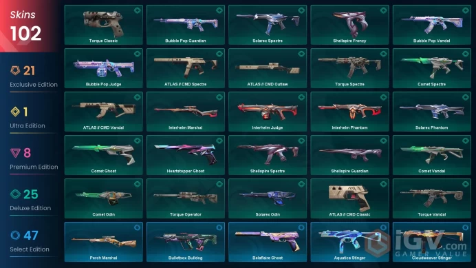 EU/TUR 75690 VP Champions 2025 Butterfly Knife Champions 2025 Vandal Magepunk Sparkswitch Evori's Spellcaster VCT25 x EDG Classic Bolt Outlaw