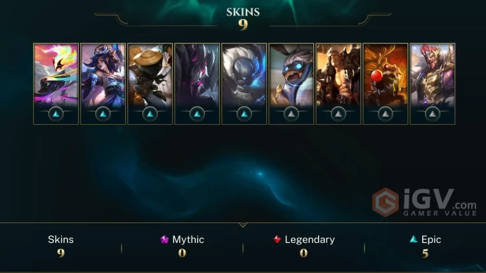DIA 1 14LP - +24/25LP GAIN- MASTER LOBBY- 9 SKIN- 42K B,E- HANDMADE SAFETY ACCOUNT-  INSTANT DELIVERY -EMAIL CHANGEABLE 