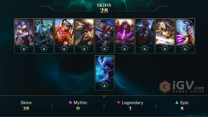 [EUW] S2026 - Emerald 4 -10LP- 85W-97L - 131 Champ - 30Skin - Honor 5 - 7K Be - Instant Delivery
