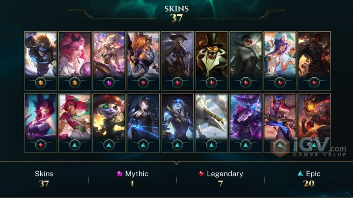 [EUW] - DIAMOND II / 37 Skins / Changeable Mail | Instant Delivery | Lifetime Warranty | 100% Handmade & Secure | 24/7 Support