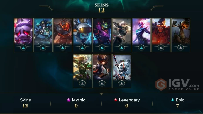  LAN  12 SKINS  84 CHAMPIONS  118 LEVEL  INSTANT DELIVERY  FULL ACCESS  FAqxf 