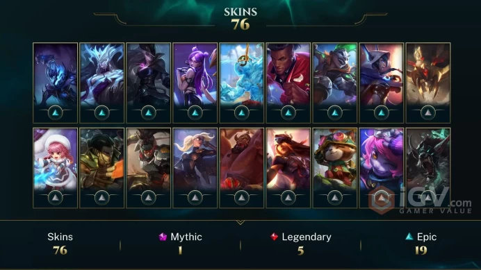  LAN  74 SKINS  121 CHAMPIONS  127 LEVEL  INSTANT DELIVERY  FULL ACCESS  FAWRL 