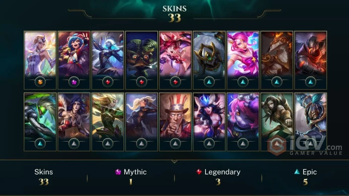LAN 30 SKINS 98 CHAMPIONS 73 LEVEL INSTANT DELIVERY FULL ACCESS FAwhs