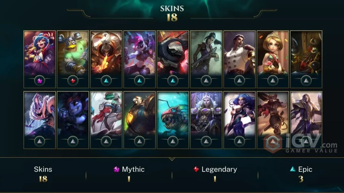 【TR 】Level 121    77 Champ/ 18 Skins   Full Access  High Quality Account  Instant Delivery️