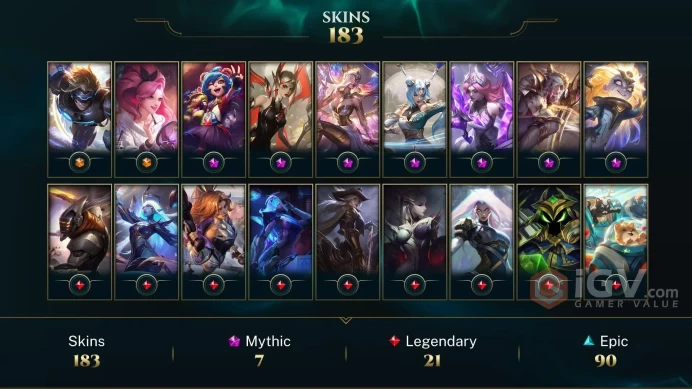 EUW 171 Skins 172 Champs | High Noon Ashe | Firecracker Sett | Obsidian Dragon Sett | Spirit Blossom Sett | Star Guardian Miss Fortune | L3827