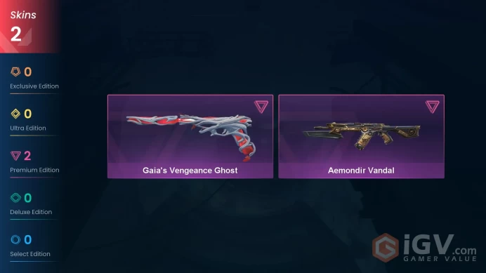 EU | 2 skins | Aemondir Vandal | Gaia's Vengeance Ghost | V3644
