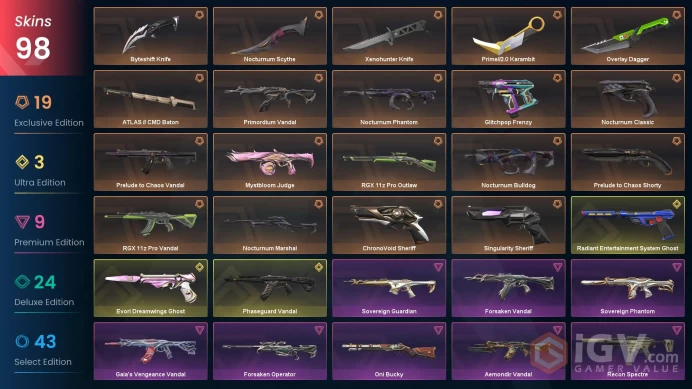 EU/TR %50 Cheap VP - Chaos Vandal - PhaseGuard Vandal - Rgx Vandal - Singularity Sheriff - ChronoVoid Sheriff - Rgx Outlaw - Forsaken Op 