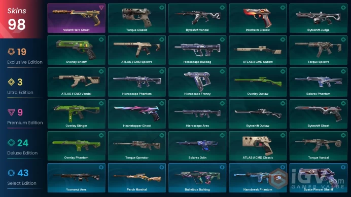 EU/TR %50 Cheap VP - Chaos Vandal - PhaseGuard Vandal - Rgx Vandal - Singularity Sheriff - ChronoVoid Sheriff - Rgx Outlaw - Forsaken Op 