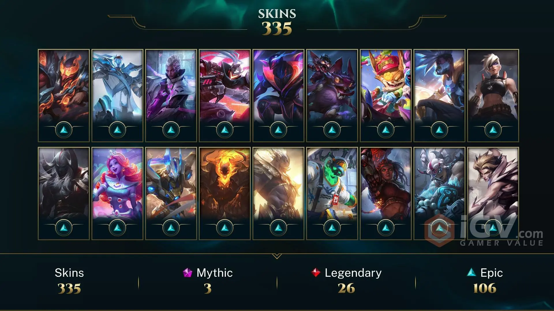 Compte League Of Legends (PC) - Argent 4, Honor 2, Niveau 294 + Plus De 240 Skins - Compte Joueur
