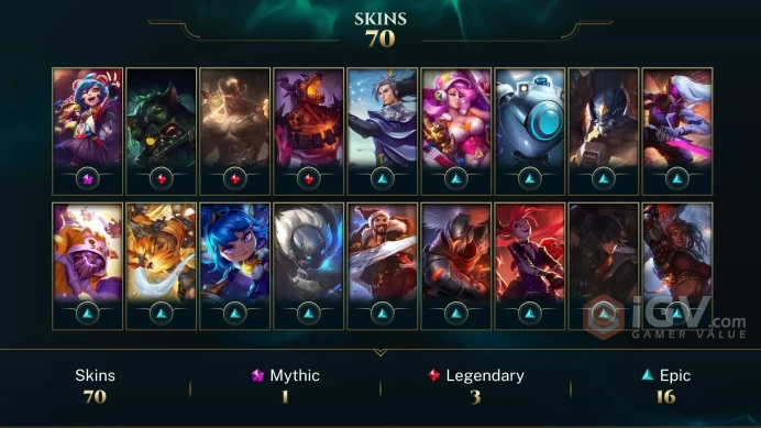 【TR 】Level 202   151  Champ/ 70 Skins   Full Access  High Quality Account  Instant Delivery️