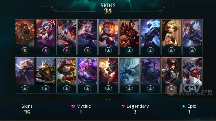 【TR 】Level 42 115 Champ/35 Skins Full Access High Quality Account Instant Delivery️