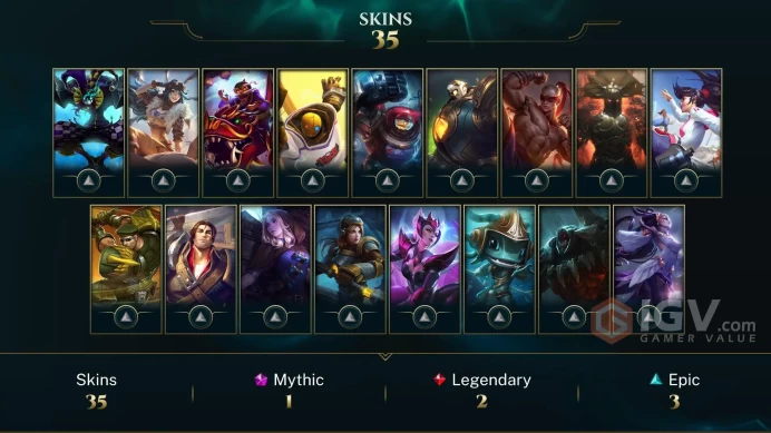 【TR 】Level 42 115 Champ/35 Skins Full Access High Quality Account Instant Delivery️