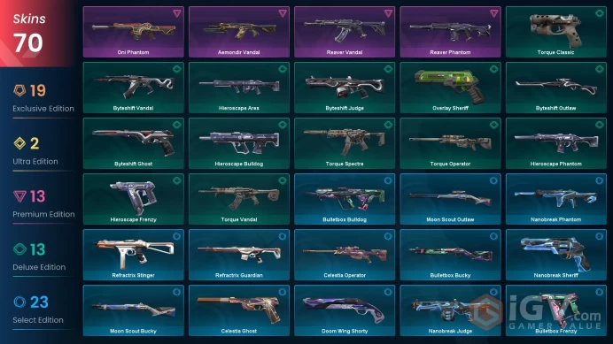 EU+70 skins+87000VP+Silver 2+EX.O Edge+Kuronami no Yaiba+Araxys Bio-Atomizers+Byteshift Knife+XERØFANG Knife+Xenohunter Knife.3.28.1