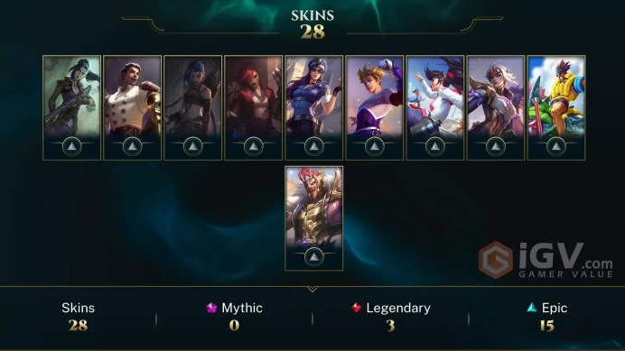  LAN  32 SKINS  SILVER 3  98 CHAMPIONS  80 LEVEL  INSTANT DELIVERY  FULL ACCESS  FDda3 