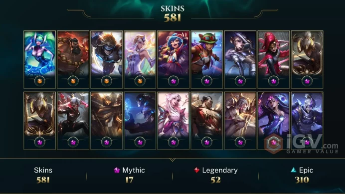 EUW - MASTER(225LP) - 633LP PEAK - 172 Champ - 581 Perfect Skins(4 Ultimate, 17 Mythic, 52 Legendary, 310 Epic) - 408 CHROMAS -FULL ACCES -CHEAP