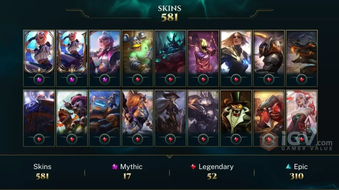 EUW - MASTER(225LP) - 633LP PEAK - 172 Champ - 581 Perfect Skins(4 Ultimate, 17 Mythic, 52 Legendary, 310 Epic) - 408 CHROMAS -FULL ACCES -CHEAP