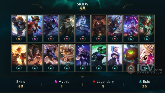  LAS  60 SKINS  EMERALD 4  135 CHAMPIONS  149 LEVEL  INSTANT DELIVERY  FULL ACCESS  D8spV 