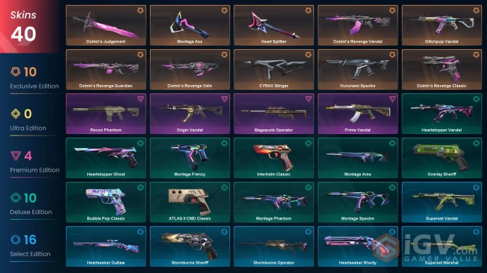 EU/TR %50 Cheap VP - 2187 VP - Dolmir's Revenge Set - GlitchPop Vandal - Kuronami Spectre- Recon Phantom - MagePunk OP - Prime Vandal