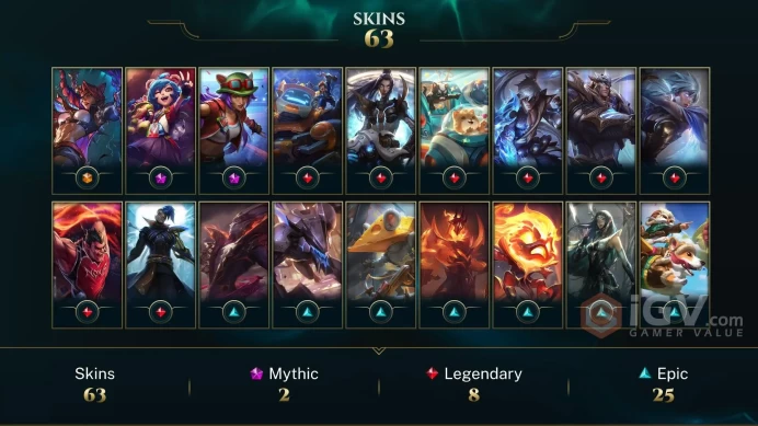 【TR 】Level 136    86 Champ/ 63  Skins   Full Access  High Quality Account  Instant Delivery️
