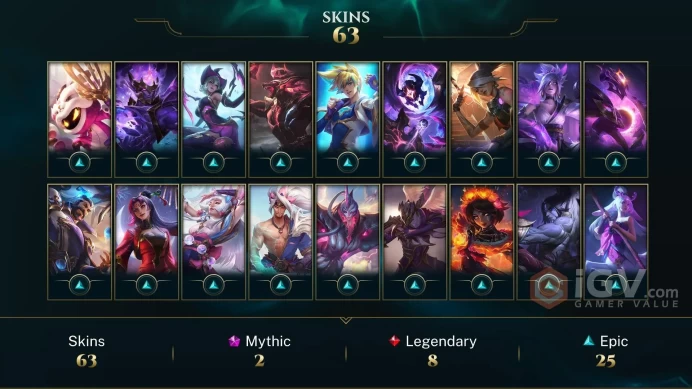 【TR 】Level 136    86 Champ/ 63  Skins   Full Access  High Quality Account  Instant Delivery️