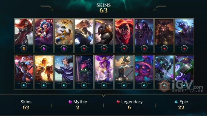 【TR 】Level 220 124 Champ/ 64 Skins Full Access High Quality Account Instant Delivery️