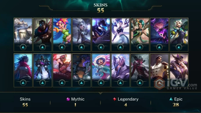 EUW - MASTER(657LP) - (1.000LP PEAK)  - 88 Champ - 62 Good Skins(1 Ultimate, 1 Mythic) - 36.7K BE - 226 MYTHIC E. -HANDMADE - FULL ACCES - CHEAP