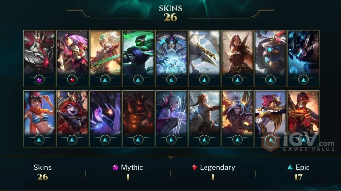[EUW] - Silver II / 30 Skins / Changeable Mail | Instant Delivery | Lifetime Warranty | 100% Handmade & Secure | 24/7 Support