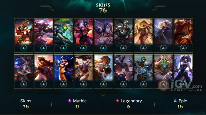 【TR 】Level 100    124 Champ/ 76  Skins   Full Access  High Quality Account  Instant Delivery️