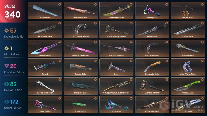 [KOREA] 333 Skins | 33 Knife | Full Acces | Champions 2025 /Dolmir's Judgement/Reaver Karambit/VCT 2025 Karambit|
