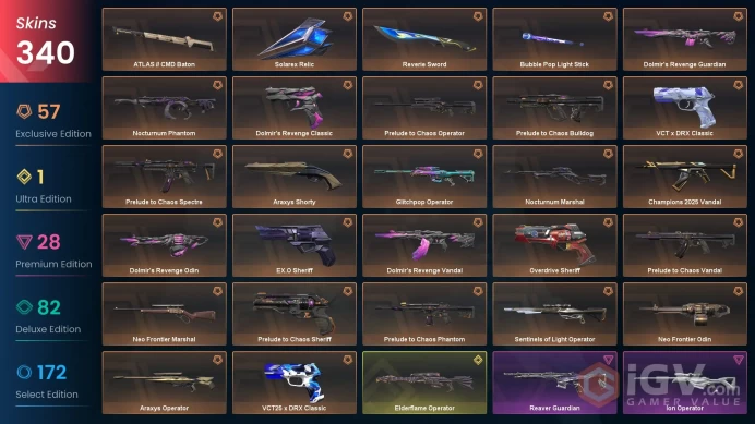 [KOREA] 333 Skins | 33 Knife | Full Acces | Champions 2025 /Dolmir's Judgement/Reaver Karambit/VCT 2025 Karambit|