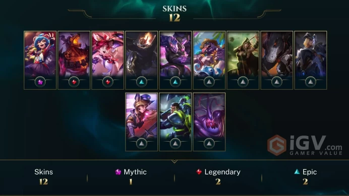 NA S10 Silver 4 5k - 180 RP - Star Guardian Jinx, Infernal Nasus, Mecha Kingdoms Draven, Void Bringer Illaoi - Unverified Email