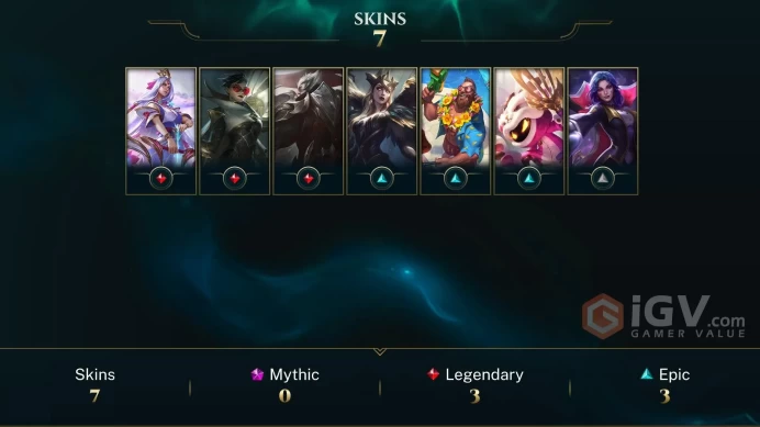 EUW -(S16) BRONZE 4(60LP)  - 32 Champ - 7 Good Skins(3 Legendary, 3 Epic) - 7.8K BE - HANDMADE - FULL ACCES - LIFETIME WARRANTY - CHEAP