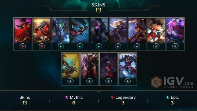 EUW -(S16) IRON 1(60LP) - 36 Champ - 13 Good Skins(2 Legendary, 3 Epic) - 4K BE - GOOD LOOT -HANDMADE - FULL ACCES - LIFETIME WARRANTY - CHEAP