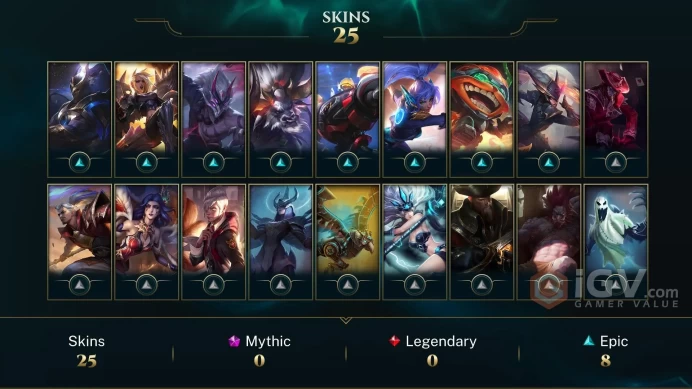 [EuW] - Unranked / 25 Skin / Ranked Game Direct / Changeable Mail | Instant Delivery | Lifetime Warranty | 100% Handmade&Secure | 24/7 Support
