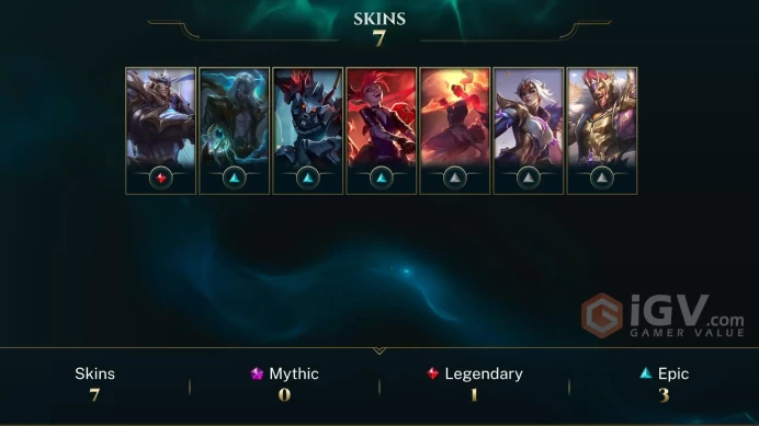 [EUW] - Gold IV / 7 Skins / Changeable Mail | Instant Delivery | Lifetime Warranty | 100% Handmade & Secure | 24/7 Support