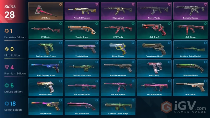  EU  1 KNIFE  28 SKINS  VALUE: 7100 VP  RANKED READY  227 LEVEL  INSTANT DELIVERY  FULL ACCESS  FFjEI 