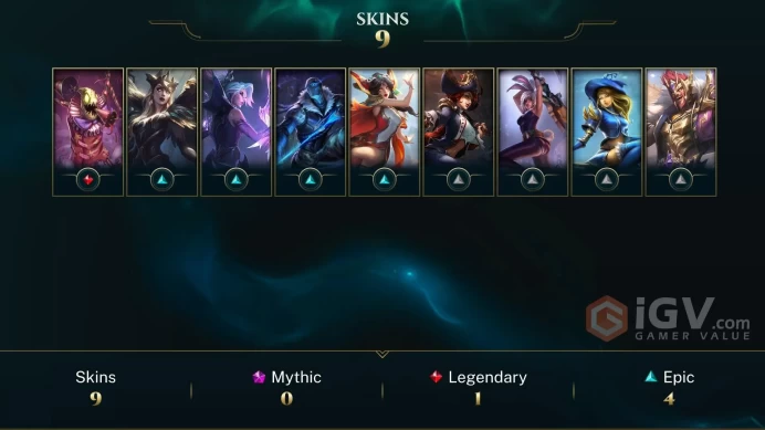 [EUW] - Platinum II / 9 Skins / Changeable Mail | Instant Delivery | Lifetime Warranty | 100% Handmade & Secure | 24/7 Support