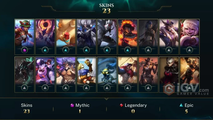 [EUW] - Gold III / 23 Skin / Changeable Mail | Instant Delivery | Lifetime Warranty | 100% Handmade & Secure | 24/7 Support