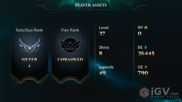 [EUW] - Silver I / 8 Skin / Changeable Mail | Instant Delivery | Lifetime Warranty | 100% Handmade & Secure | 24/7 Support