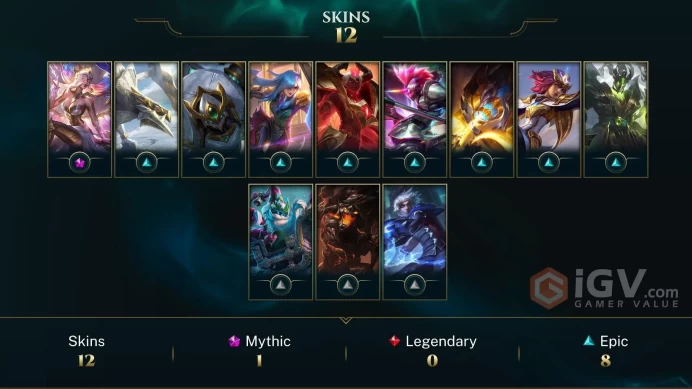 [EUW] - Gold IV / 13 Skins / Changeable Mail | Instant Delivery | Lifetime Warranty | 100% Handmade & Secure | 24/7 Support