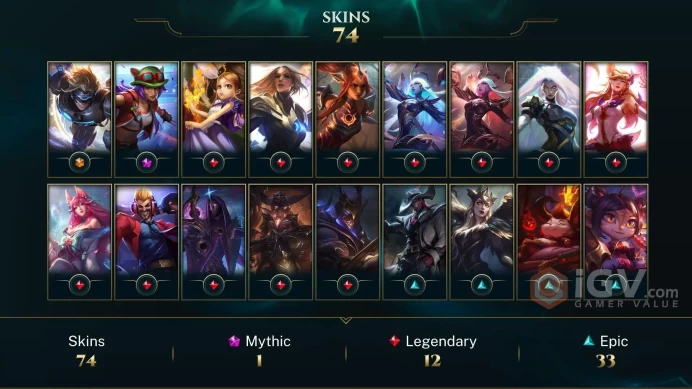 LAN UNK- RANKED READY- 75 SKIN- 101K BLUE ESSANCE- HANDMADE- INSTANT DELIVERY