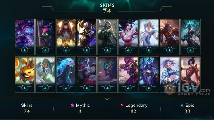 LAN UNK- RANKED READY- 75 SKIN- 101K BLUE ESSANCE- HANDMADE- INSTANT DELIVERY