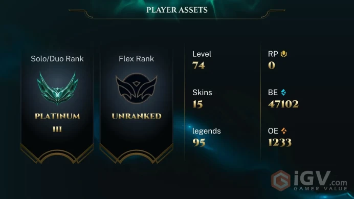 [EUW] - Platinum III / 15 Skins / Changeable Mail | Instant Delivery | Lifetime Warranty | 100% Handmade & Secure | 24/7 Support