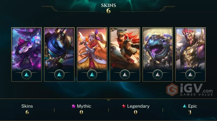 [EUW] - Bronze I / 6 Skins / Changeable Mail | Instant Delivery | Lifetime Warranty | 100% Handmade & Secure | 24/7 Support