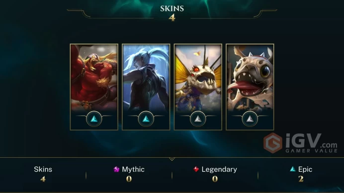 [EUW] - Gold IV / 5 Skins / Changeable Mail | Instant Delivery | Lifetime Warranty | 100% Handmade & Secure | 24/7 Support