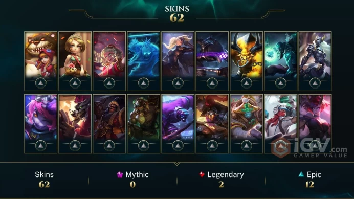  LAS  62 SKINS  GOLD 3  106 CHAMPIONS  149 LEVEL  INSTANT DELIVERY  FULL ACCESS  FFTcf 